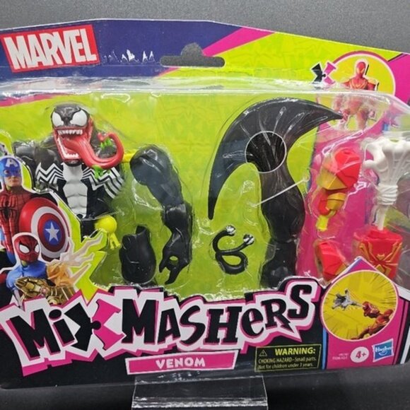 Marvel Mix Mashers Venom 5-Inch Action Figure Toy With Accessories - Picture 2 of 3